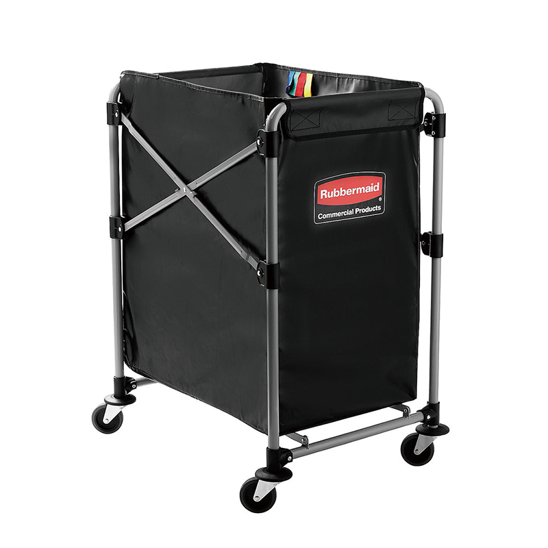 【Rubbermaid】分隔式X型摺疊推車