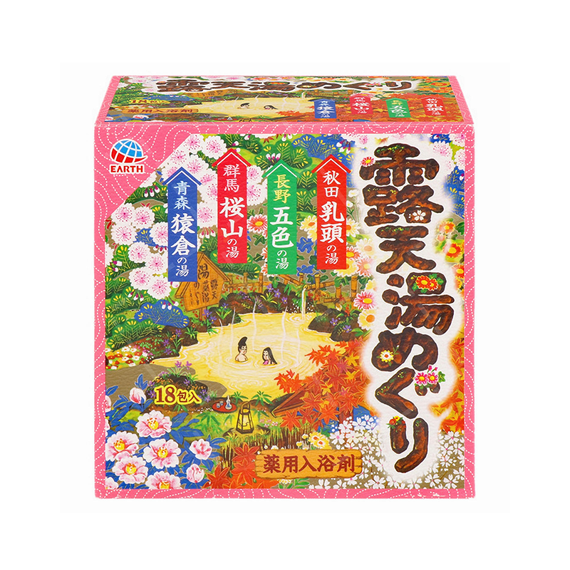 【EARTH】地球製藥 日本巡禮溫泉粉(露天湯)-箱裝