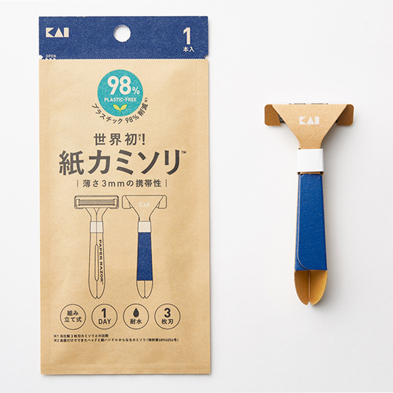 【KAI】貝印 環保紙製刮鬍刀
