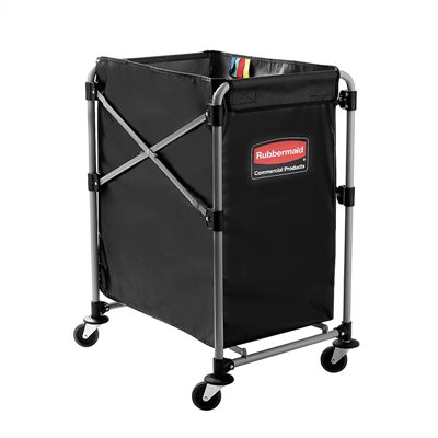 【Rubbermaid】分隔式X型摺疊推車