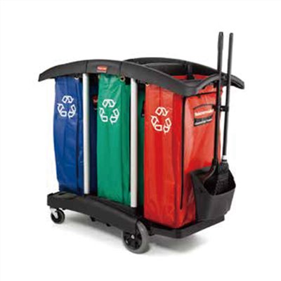 【Rubbermaid】清潔推車(Recycle分色管理)